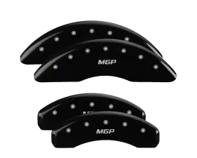MGP Caliper Covers Set of 4 Black Finish for Audi A6, A7, A8 (2011-2018)