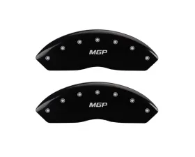 MGP Caliper Covers Front Set of 2 Black Finish | Silver MGP