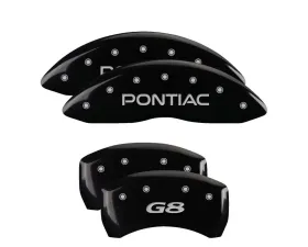 MGP Caliper Covers Set of 4 Black Finish | Silver Pontiac | G8 Pontiac G8 2008-2009