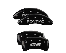 MGP Caliper Covers Set of 4 Black Finish | Silver Pontiac | G6 Pontiac