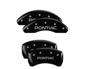 MGP Caliper Covers Set of 4 Black Finish | Silver Pontiac Pontiac