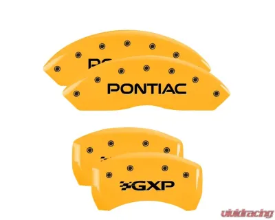 MGP Caliper Covers Set of 4 Yellow Finish | Black Pontiac | GXP Pontiac Solstice 2006-2009 - 18030SPXPYL