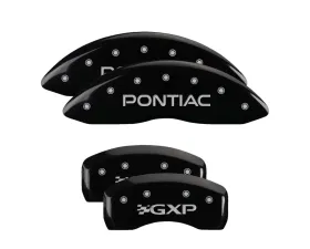 MGP Caliper Covers Set of 4 Black Finish for 2004-2005 Pontiac Bonneville GXP