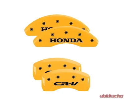 MGP Caliper Covers Set of 4 Yellow Finish | Black Honda | CR-V Honda CR-V 2007-2011 - 20001SCRVYL
