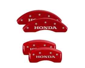 MGP Caliper Covers Set of 4 Red Finish | Silver Honda Honda CR-V 2007-2011