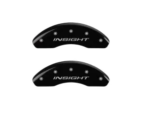 MGP Caliper Covers Front Set of 2 Black Finish | Silver Insight Front Only Honda Insight 2010-2014