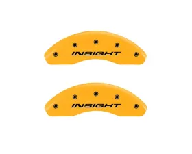MGP Caliper Covers Front Set of 2 Yellow Finish | Black Insight Front Only Honda Insight 2010-2014
