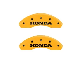 MGP Caliper Covers Front Set of 2 Yellow Finish | Black Honda Honda Civic 2006-2011