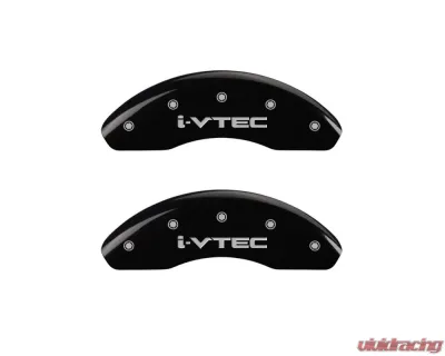 MGP Caliper Covers Front Set of 2 Black Finish | Silver i-Vtec Honda Civic 2006-2011 - 20143FIVTBK