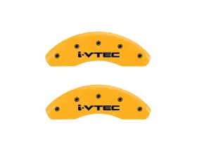 MGP Caliper Covers Front Set of 2 Yellow Finish | Black i-Vtec Honda Civic 2006-2011
