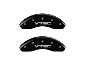 MGP Caliper Covers Front Set of 2 Black Finish | Silver VTEC Honda Civic 2006-2011