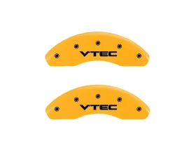 MGP Caliper Covers Front Set of 2 Yellow Finish | Black VTEC Honda Civic 2006-2011