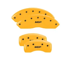MGP Caliper Covers Set of 4 Yellow Finish | Black MGP Honda Accord 2003-2007