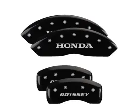MGP Caliper Covers Set of 4 Black Finish for Honda Odyssey 2011-2017, Passport 2019-2022