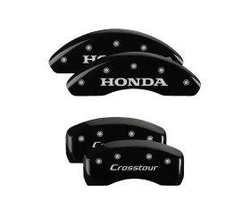 MGP Caliper Covers Set of 4 Black Finish for Honda Crosstour 2012-2015, 6061 Aluminum