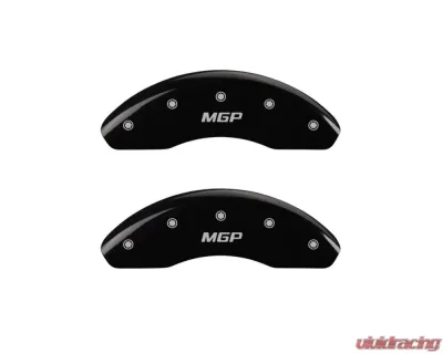 MGP Caliper Covers Front Set of 2 Black Finish for Honda Fit 2009-2019, T-6061 Aluminum - 20208FMGPBK