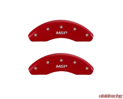 MGP Caliper Covers Front Set of 2 Red Finish | Silver MGP Honda Fit 2009-2019 - 20208FMGPRD