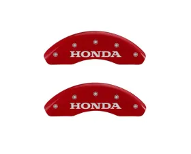 MGP Caliper Covers Front Set of 2 Red Finish | Silver Honda Honda Accord 1998-2002