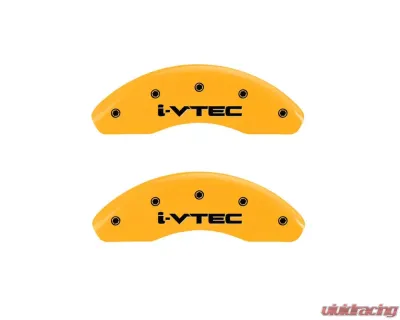 MGP Caliper Covers Front Set of 2 Yellow Finish | Black i-Vtec Honda Civic 2012-2015 - 20212FIVTYL