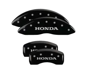 MGP Caliper Covers Set of 4 Black Finish | Silver Honda Honda