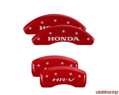 MGP Caliper Covers Set of 4 Red Finish | Silver Honda | HR-V Honda HR-V 2016-2018 - 20217SHRVRD