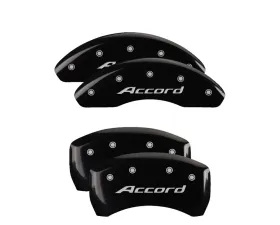 MGP Caliper Covers Set of 4 Black Finish | Silver Accord Honda Accord 2018-2019