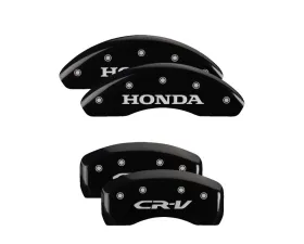 MGP Caliper Covers Set of 4 Black Finish for 2004 Honda CR-V EX/LX, T-6061 Aluminum