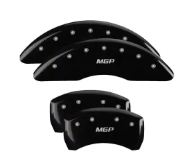 MGP Caliper Covers Set of 4 Black Finish for 2018-2019 Mercedes-Benz GLE43 AMG