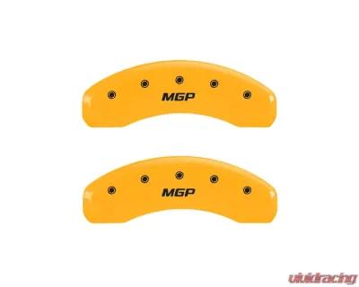 MGP Caliper Covers Rear Set of 2 Yellow Finish | Black MGP Land Rover Range Rover Sport 2006-2009 - 25049RMGPYL