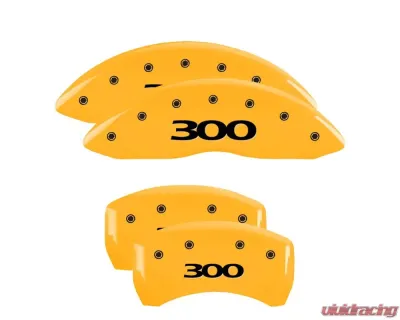 MGP Caliper Covers Set of 4 Yellow Finish | Black 300 Pre-2017 Chrysler 300C 2005-2010 - 32005S300YL