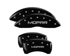 MGP Caliper Covers Set of 4 Black Finish | Silver MOPAR Chrysler 300C 2005-2010