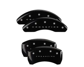 MGP Caliper Covers Set of 4 Black Finish for Chrysler Crossfire 2004-2008