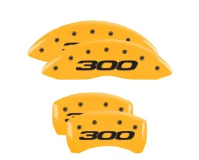 MGP Caliper Covers Set of 4 Yellow Finish | Black Chrysler 300 2017 Chrysler