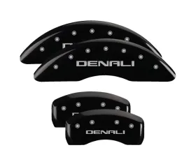 MGP Caliper Covers Set of 4 Black Finish | Silver Denali GMC Acadia 2007-2017