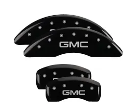 MGP Caliper Covers Set of 4 Black Finish | Silver GMC GMC Acadia 2007-2017