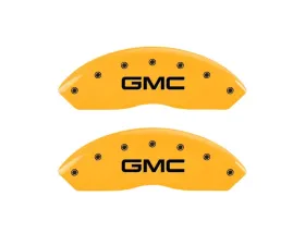 MGP Caliper Covers Front Set of 2 Yellow Finish | Black GMC GMC Yukon 1997-2000