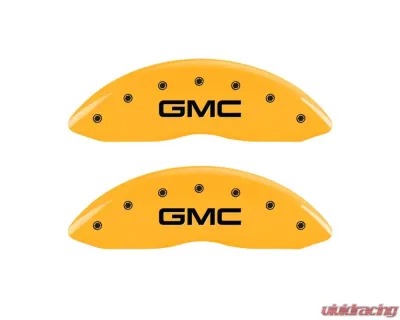 MGP Caliper Covers Front Set of 2 Yellow Finish | Black GMC GMC Sierra 2007-2013 - 34207FGMCYL