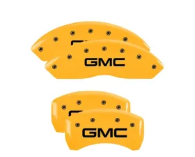 MGP Caliper Covers Set of 4 Yellow Finish | Black GMC GMC Acadia 2017-2018