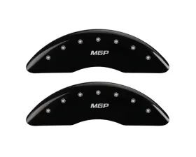 MGP Caliper Covers Front Set of 2 Black Finish | Silver MGP GMC Canyon 2004-2012