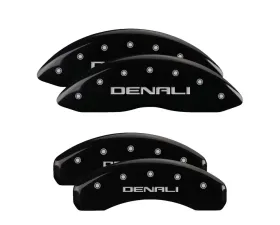 MGP Caliper Covers Set of 4 Black Finish | Silver Denali GMC Sierra 2019-2020