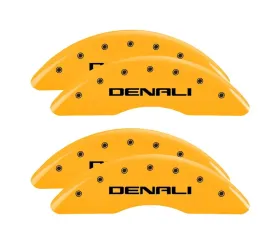 MGP Caliper Covers Set of 4 Yellow Finish | Black Denali GMC Sierra 2020