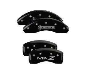 MGP Caliper Covers Set of 4 Black Finish for Lincoln MKZ 2007-2011 & Zephyr 2006