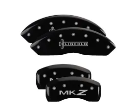 MGP Caliper Covers Set of 4 Black Finish for Lincoln MKZ 2013-2020, T-6061 Aluminum