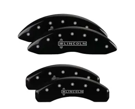 MGP Caliper Covers Set of 4 Black Finish for 2018-2020 Lincoln Navigator