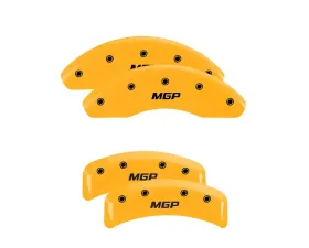 MGP Caliper Covers Set of 4 Yellow Finish | Black MGP Lexus IS250 2006-2008