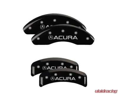 MGP Caliper Covers Set of 4 Black Finish | Silver Acura Acura - 39002SACUBK
