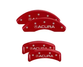 Acura MGP Caliper Covers Set of 4 Red Finish for TL 1999-2003, CL 2001-2003, T-6061 Aluminum