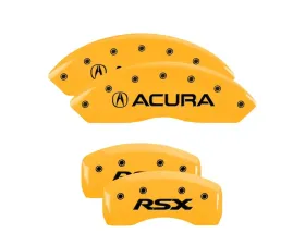 MGP Caliper Covers Set of 4 Yellow Finish | Black Acura | RSX Acura RSX 2002-2006