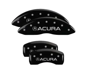 MGP Caliper Covers Set of 4 Black Finish | Silver Acura Acura TL 2007-2008