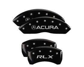 MGP Caliper Covers Set of 4 Black Finish | Silver Acura | RLX Acura RLX 2014-2017